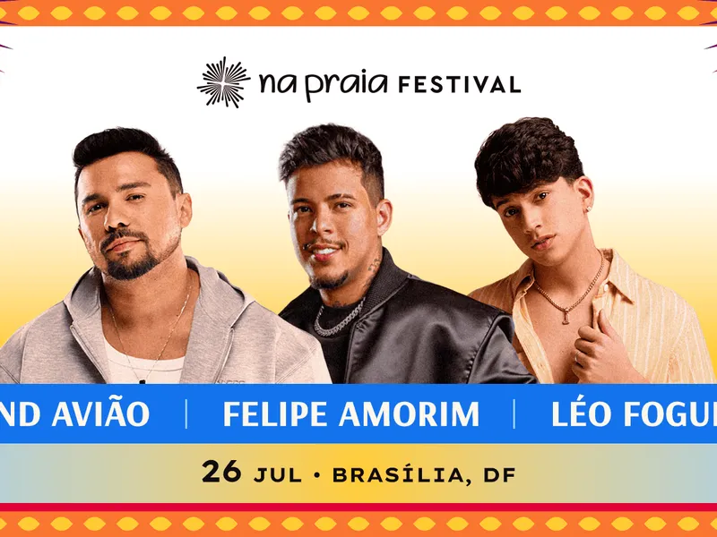 Imagem Xand Avião + Felipe Amorim + Leo Foguete