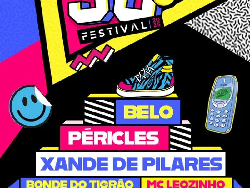 Imagem 90’s Festival | Belo, Péricles e Xande de Pilares