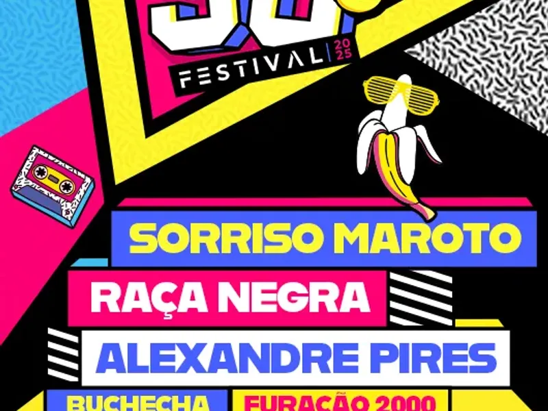 Imagem 90’s FESTIVAL | SORRISO MAROTO, RAÇA NEGRA e ALEXANDRE PIRES