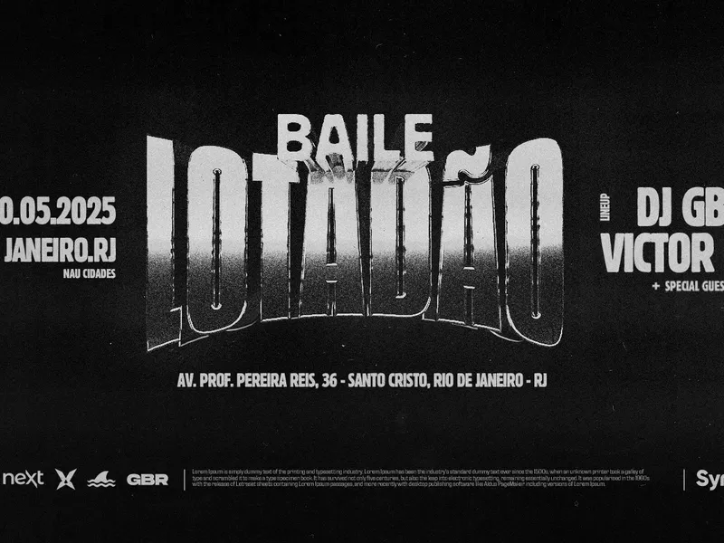 Imagem Baile lotadão c/ dj GBR & Victor Lou