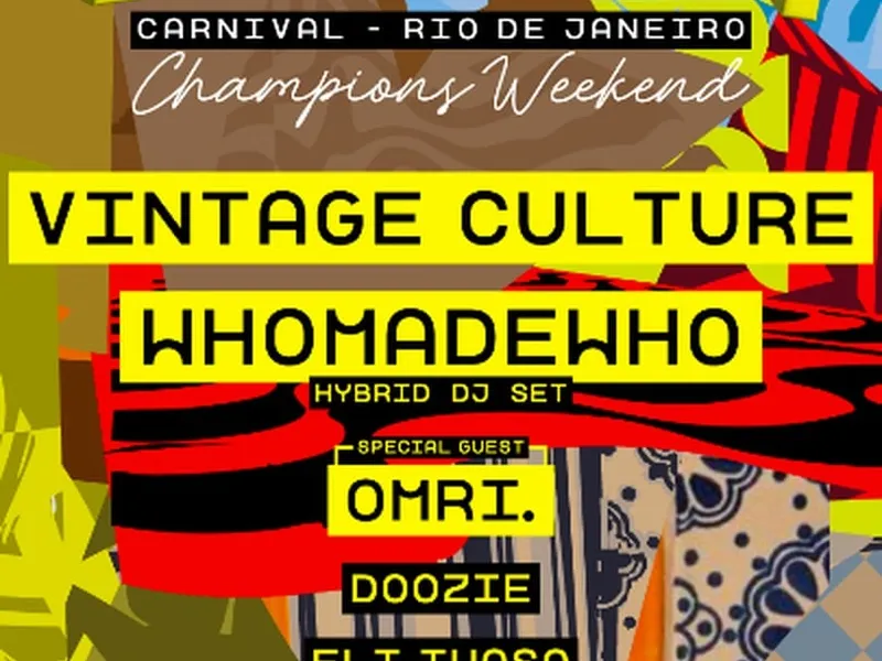 Imagem BOMA PRESENTS: VINTAGE CULTURE & WHOMADEWHO