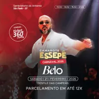 Imagem Camarote Essepê 2026 Desfile das Campeãs Sábado com Belo