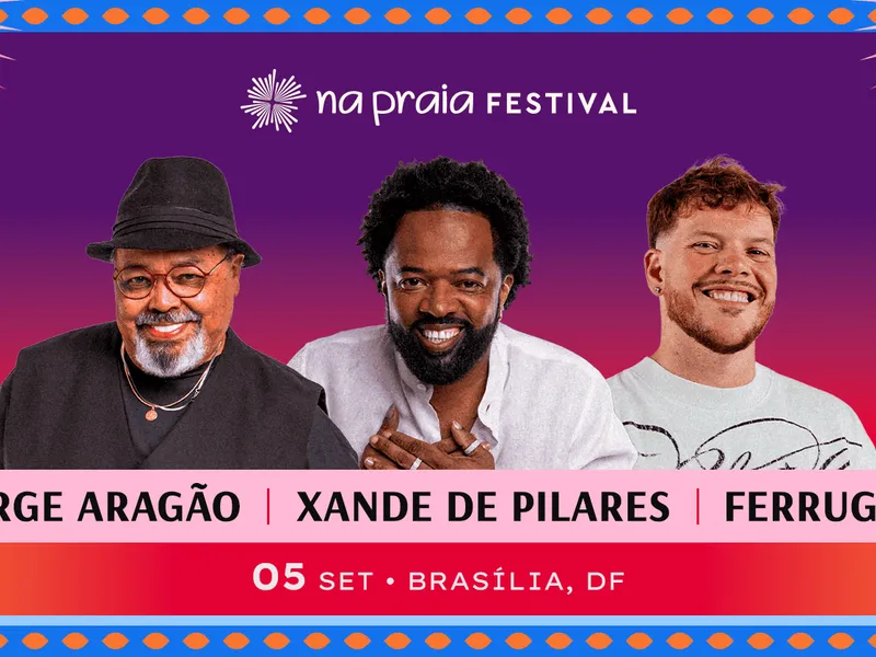 Imagem Jorge Aragão + Ferrugem + Xande de Pilares